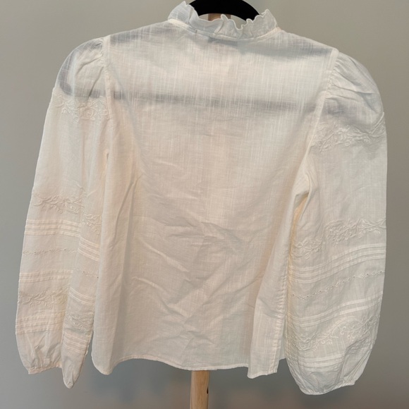 Paris Atelier & Other Stories Embroidered Puff Sleeve
Blouse. 100% Cotton. Sz. 2 - Picture 7 of 10